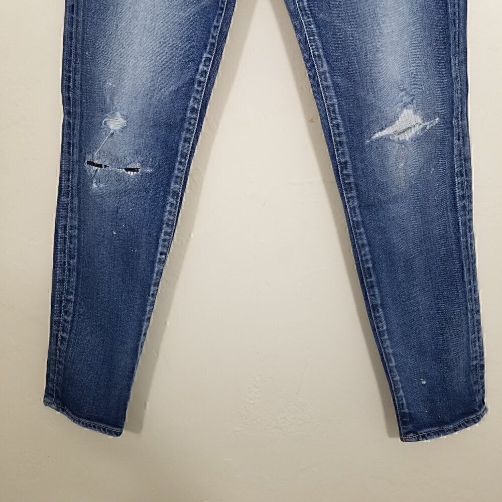 Moussy Vintage MV Lancaster Stretch Skinny Jeans Blue Size 24 - Picture 8 of 12